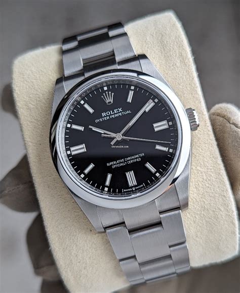 rolex oyster perpetual black rhodium|Rolex Oyster Perpetual 36 thickness.